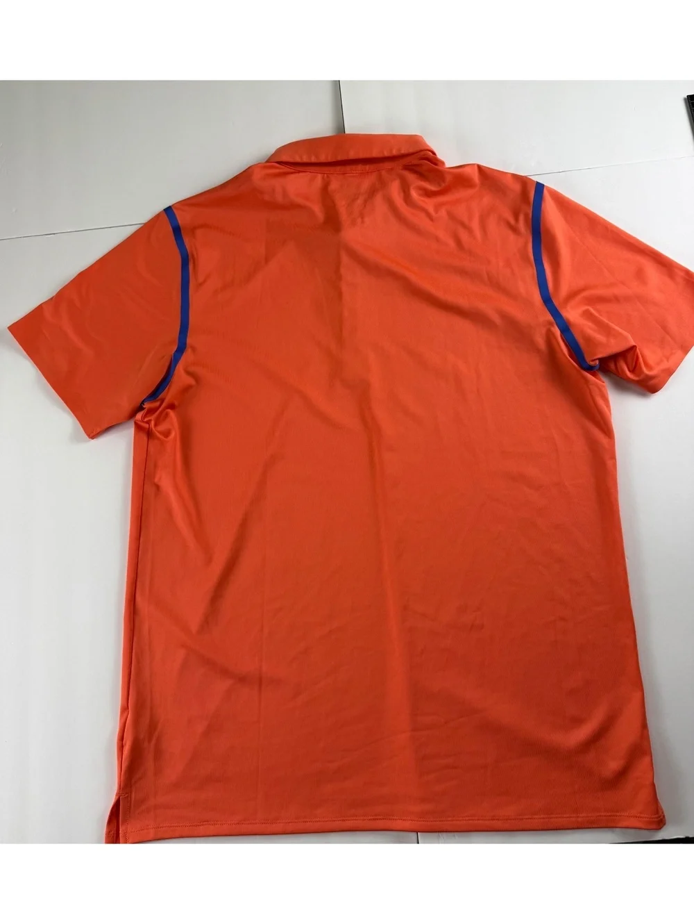 Adidas Golf Puremotion Men’s Large Salmon Blue Coolmax Performance Polo